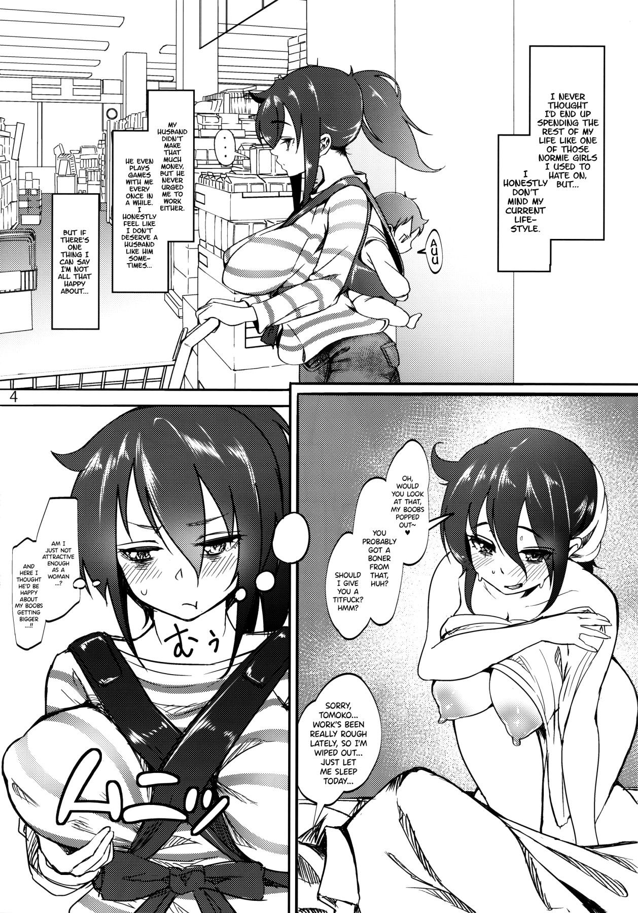 Hentai Manga Comic-The Housewife Who Fell To Tomoko's Futa Dick-Read-3